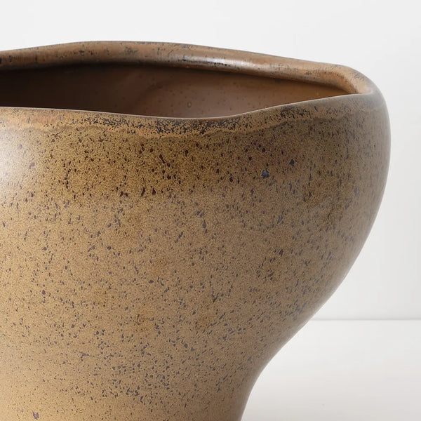 Kero Ceramic Pot – Caramel Neutral (20cm)