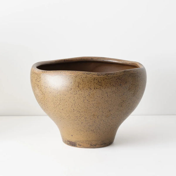 Kero Ceramic Pot – Caramel Neutral (20cm)