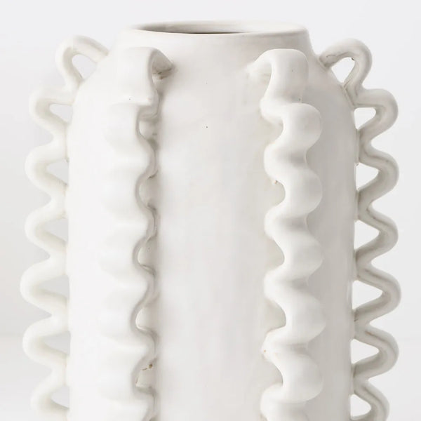 Novalene Ceramic Pot - White Neutral (30cm)